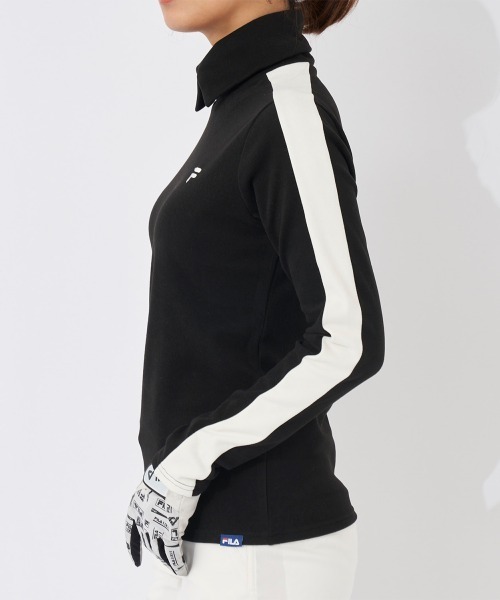 FILA GOLF（フィラゴルフ ）の「長袖タートルネックシャツ（シャツ/ブラウス・レディース・ブラック/オフホワイト/グリーン/レッド・X-SMALL/SMALL/LARGE/MEDIUM）」の9枚目の写真