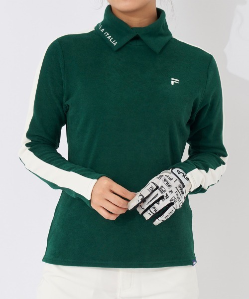 FILA GOLF（フィラゴルフ ）の「長袖タートルネックシャツ（シャツ/ブラウス・レディース・ブラック/オフホワイト/グリーン/レッド・X-SMALL/SMALL/LARGE/MEDIUM）」の16枚目の写真