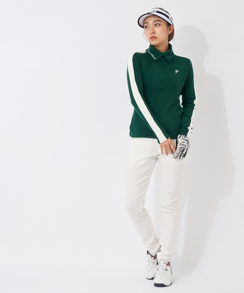 FILA GOLF（フィラゴルフ ）の「長袖タートルネックシャツ（シャツ/ブラウス・レディース・ブラック/オフホワイト/グリーン/レッド・X-SMALL/SMALL/LARGE/MEDIUM）」の13枚目の写真