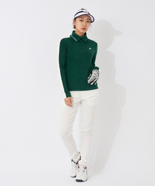 FILA GOLF（フィラゴルフ ）の「長袖タートルネックシャツ（シャツ/ブラウス・レディース・ブラック/オフホワイト/グリーン/レッド・X-SMALL/SMALL/LARGE/MEDIUM）」の14枚目の写真