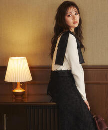 PROPORTION BODY DRESSING | ショルダーリボンリブニット / 1215170002(ニット/セーター)