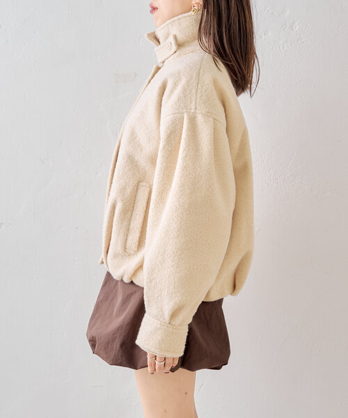 Chico（チコ）の「スタンドツイードジップブルゾン（ブルゾン）」 - WEAR