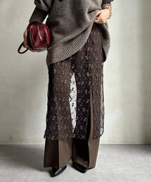 DouDou | チュール刺繍オーバースカート(スカート)