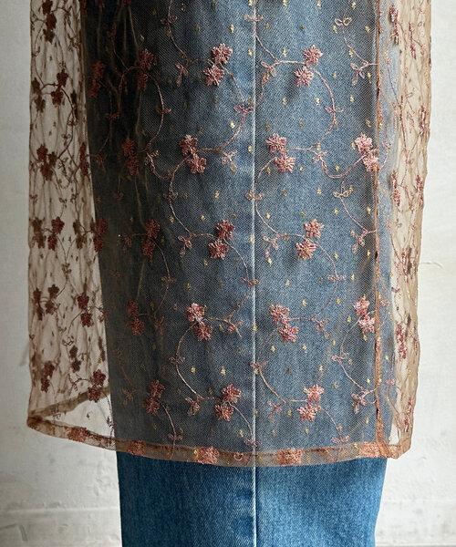 セール】チュール刺繍オーバースカート（スカート）｜DouDou