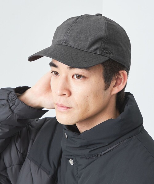 green label relaxing(グリーンレーベルリラクシング)の「GLR TR ツイル ロゴ キャップ(キャップ・メンズ・グレー/ブラック/ベージュ・FREE)」の4枚目の写真