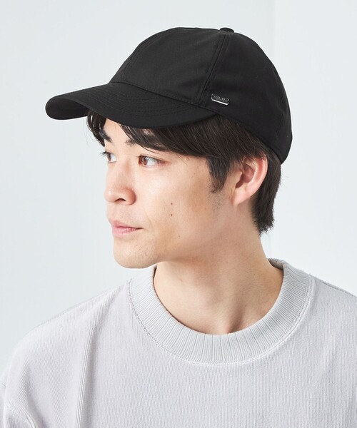 green label relaxing(グリーンレーベルリラクシング)の「GLR TR ツイル ロゴ キャップ(キャップ・メンズ・グレー/ブラック/ベージュ・FREE)」の5枚目の写真