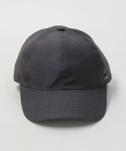 green label relaxing(グリーンレーベルリラクシング)の「GLR TR ツイル ロゴ キャップ(キャップ・メンズ・グレー/ブラック/ベージュ・FREE)」の8枚目の写真