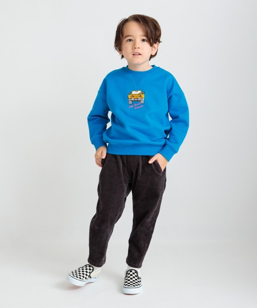 BRANSHES（ブランシェス）の「【あったか】裏起毛クルマモチーフトレーナー（スウェット・キッズ・パープル/エンジ/ターコイズブルー・100/80/90/110/120/130）」の6枚目の写真
