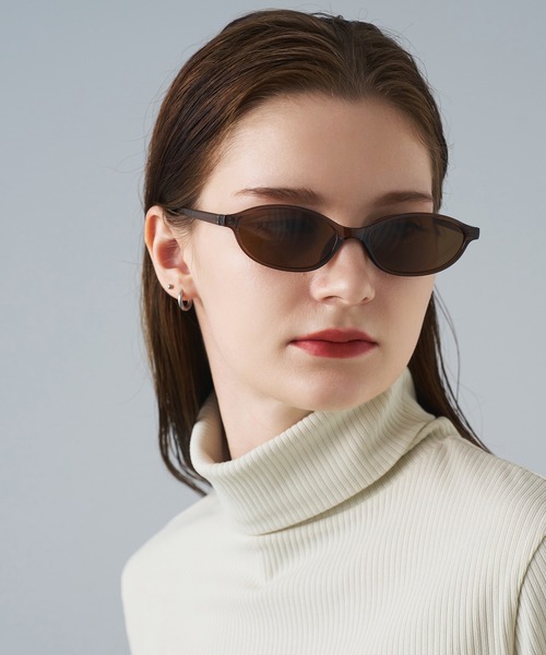 NUEF （ヌエフ）の「ユニセックス対応/NUEF/quarante-et-un 41/サングラス（サングラス・レディース・ブラウン/ライトブラウン/カーキ/ブラック・FREE）」の12枚目の写真