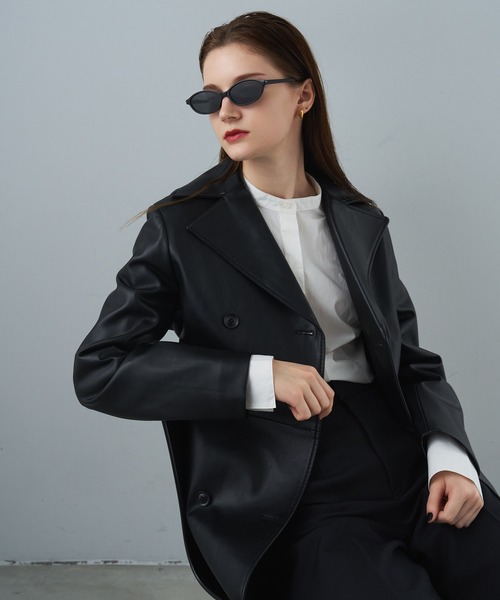 NUEF （ヌエフ）の「ユニセックス対応/NUEF/quarante-et-un 41/サングラス（サングラス・レディース・ブラウン/ライトブラウン/カーキ/ブラック・FREE）」の8枚目の写真