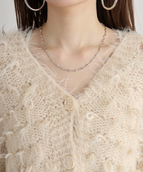 【セール】je crois soi ループ＆フェザーヤーンニットカーディガン（カーディガン/ボレロ）｜FUNALIVE（ファンアライブ）