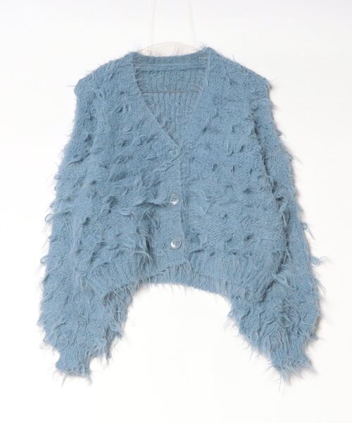 【セール】je crois soi ループ＆フェザーヤーンニットカーディガン（カーディガン/ボレロ）｜FUNALIVE（ファンアライブ）