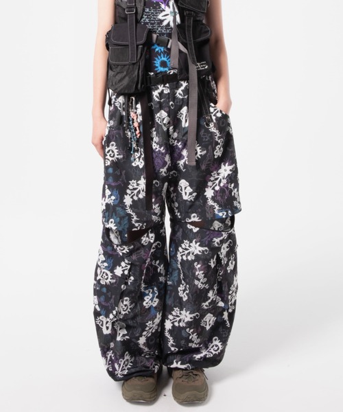 rurumu:(ルルムウ)の「rurumu:/ルルムウ/"Unknown Plants" printed detachable pants(その他パンツ・レディース・アイボリー/ブラック/パープル・MEDIUM/LARGE)」の14枚目の写真