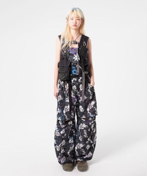 rurumu:(ルルムウ)の「rurumu:/ルルムウ/"Unknown Plants" printed detachable pants(その他パンツ・レディース・アイボリー/ブラック/パープル・MEDIUM/LARGE)」の19枚目の写真