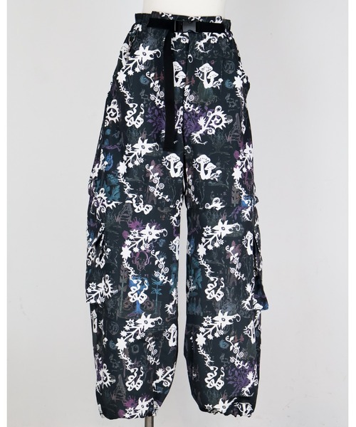 rurumu:(ルルムウ)の「rurumu:/ルルムウ/"Unknown Plants" printed detachable pants(その他パンツ・レディース・アイボリー/ブラック/パープル・MEDIUM/LARGE)」の20枚目の写真