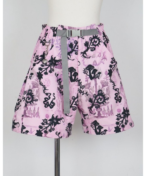 rurumu:(ルルムウ)の「rurumu:/ルルムウ/"Unknown Plants" printed detachable pants(その他パンツ・レディース・アイボリー/ブラック/パープル・MEDIUM/LARGE)」の5枚目の写真