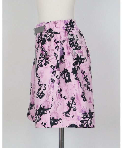 rurumu:(ルルムウ)の「rurumu:/ルルムウ/"Unknown Plants" printed detachable pants(その他パンツ・レディース・アイボリー/ブラック/パープル・MEDIUM/LARGE)」の6枚目の写真