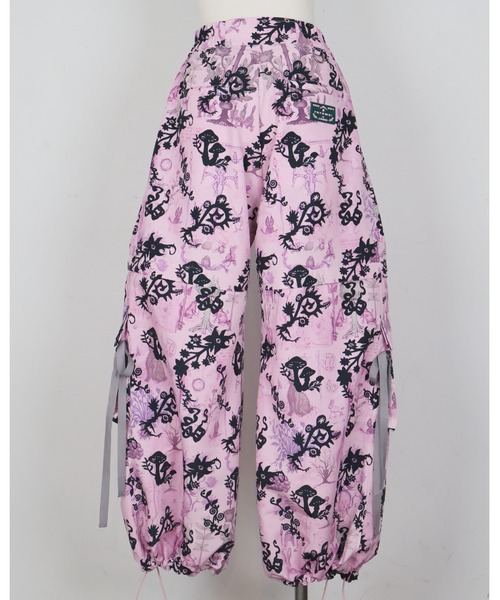 rurumu:(ルルムウ)の「rurumu:/ルルムウ/"Unknown Plants" printed detachable pants(その他パンツ・レディース・アイボリー/ブラック/パープル・MEDIUM/LARGE)」の8枚目の写真