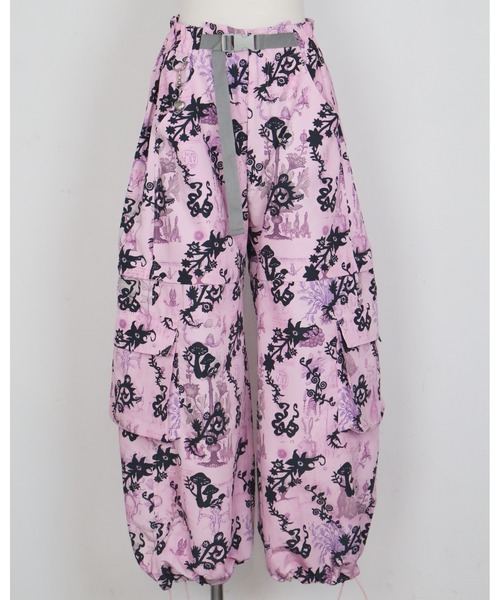 rurumu:(ルルムウ)の「rurumu:/ルルムウ/"Unknown Plants" printed detachable pants(その他パンツ・レディース・アイボリー/ブラック/パープル・MEDIUM/LARGE)」の9枚目の写真