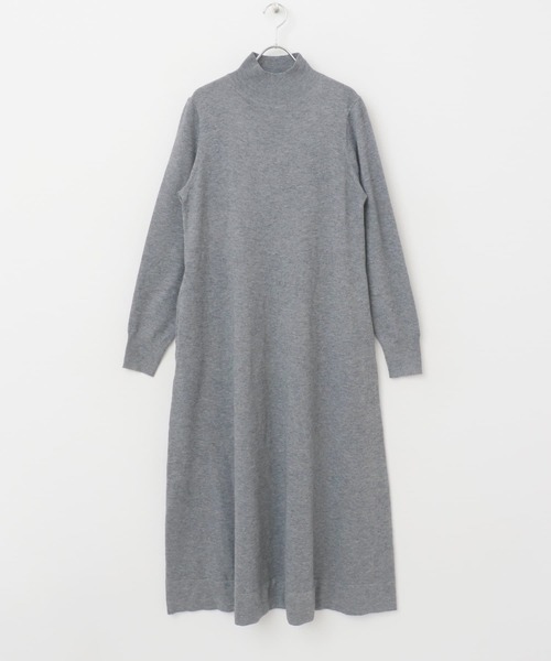 FORK&SPOON（フォークアンドスプーン）の「FORK&SPOON　ハイネックフレアニットワンピース（ワンピース・レディース・ブラック/グレー系その他/ブラウン・1）」の17枚目の写真