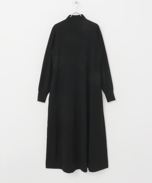 FORK&SPOON（フォークアンドスプーン）の「FORK&SPOON　ハイネックフレアニットワンピース（ワンピース・レディース・ブラック/グレー系その他/ブラウン・1）」の18枚目の写真