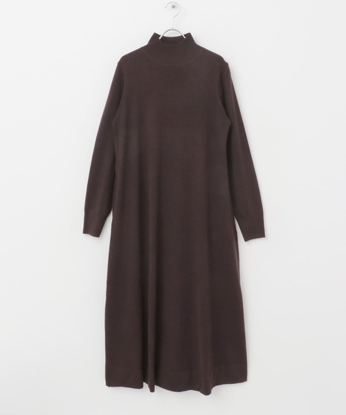 FORK&SPOON（フォークアンドスプーン）の「FORK&SPOON　ハイネックフレアニットワンピース（ワンピース・レディース・ブラック/グレー系その他/ブラウン・1）」の19枚目の写真