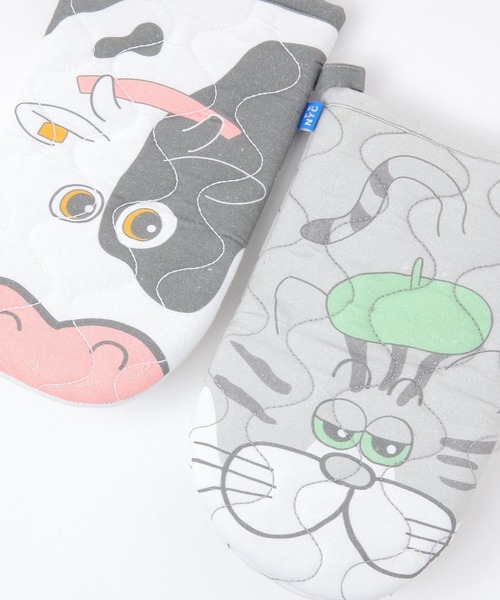 niko and...（ニコアンド）の「[Fishs Eddy(フィッシュエディ)]ＡＮＩＭＡＬミトン（キッチンツール・レディース・ホワイト/イエロー/グレー/ブラウン/ピンク・FREE）」の12枚目の写真