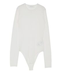 【OUNNOUN】シアーリブボディースーツ