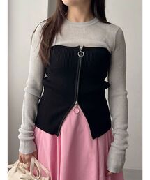 OUNNOUN | 【OUNNOUN】シアーリブボディースーツ(ニット/セーター)