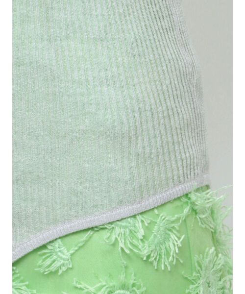 OUNNOUN（オウンノウン）の「【OUNNOUN】シアーリブボディースーツ（ニット/セーター・レディース・ホワイト/ライトグレー/ミント/ベビーピンク・FREE）」の21枚目の写真