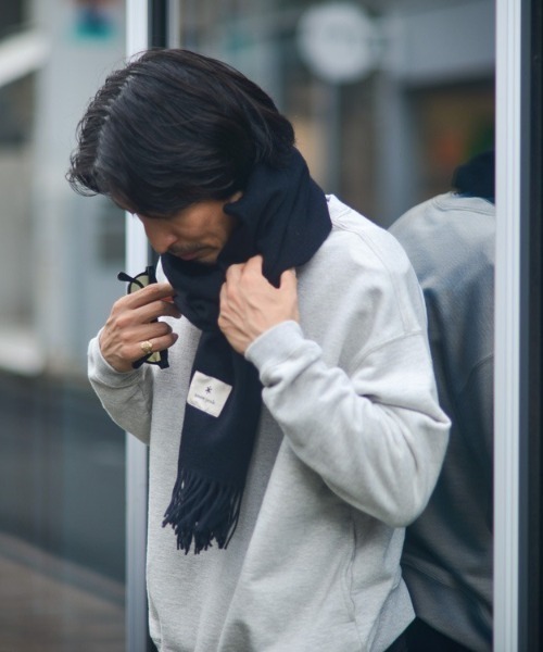 Snow Peak(スノーピーク)の「【オンライン限定】Washable Wool Stole Black(ストール/ショール・メンズ・ブラック・FREE)」の3枚目の写真