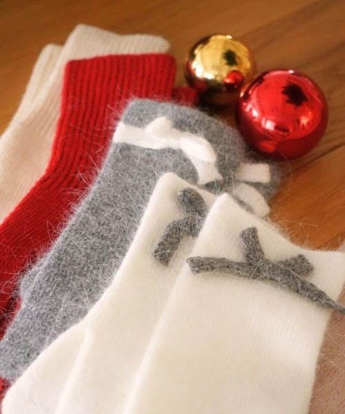 flower（フラワー）の「フラッフリボングローブ（手袋・レディース・グレー/ホワイト・FREE）」の21枚目の写真