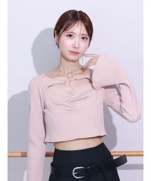 EATME | ハートカットリブTOP(Tシャツ/カットソー)