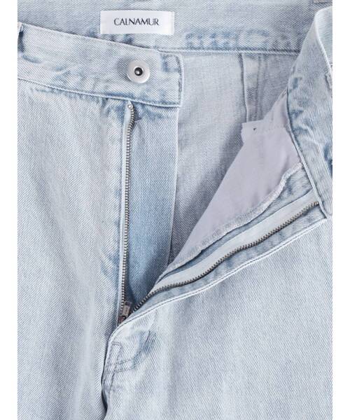 CALNAMUR（カルナムール）の「SIDE RIBBON DENIM PT/サイドリボンデニムパンツ（デニムパンツ・レディース・ブラック/ライトブルー/ピンク・SMALL/MEDIUM）」の21枚目の写真