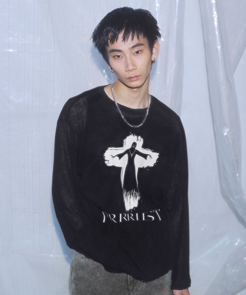 Mサイズ アフリクション ランページ y2k Tシャツ y2k Afflictionスタイル Tシャツ ドクロ 00s お兄 グランジ