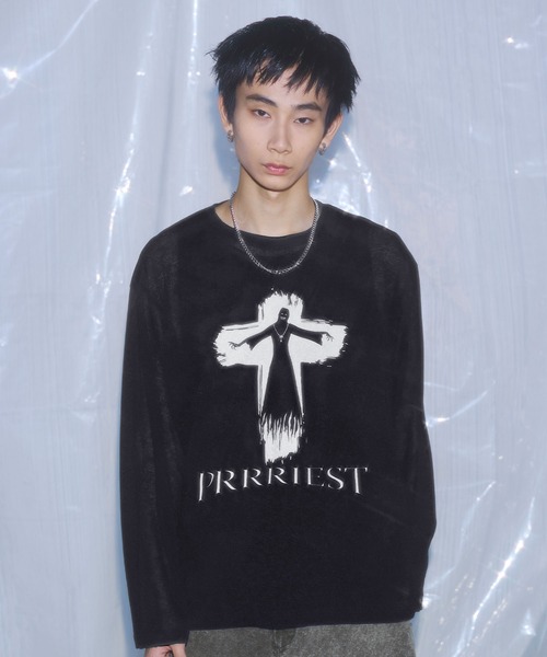 グラフィックシアーロングTシャツ Y2K（Tシャツ/カットソー）｜MSG
