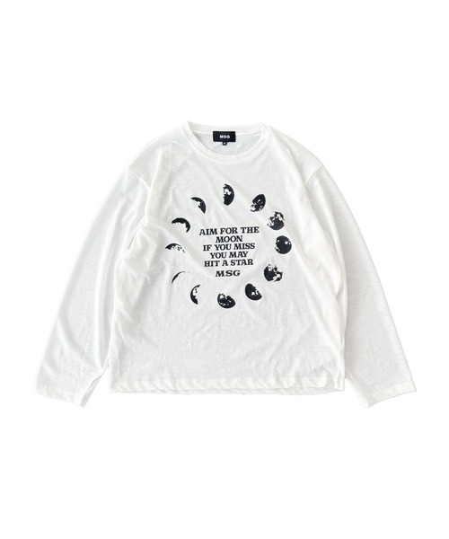 MSG(エムエスジー)の「グラフィックシアーロングTシャツ Y2K(Tシャツ/カットソー・メンズ・ホワイト系2/ブラック系1/ホワイト系1/ブラック系3/ブラック系4/ブラック系2/グレー系3・XL/L/M/S)」の8枚目の写真