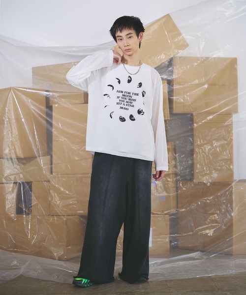 MSG(エムエスジー)の「グラフィックシアーロングTシャツ Y2K(Tシャツ/カットソー・メンズ・ホワイト系2/ブラック系1/ホワイト系1/ブラック系3/ブラック系4/ブラック系2/グレー系3・XL/L/M/S)」の22枚目の写真
