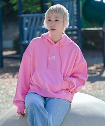 ワンポイントプリントパーカー