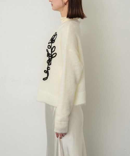 SENSE OF PLACE by URBAN RESEARCH(センスオブプレイスバイアーバンリサーチ)の「コードシシュウカーディガン(カーディガン/ボレロ・レディース・ブラック/アイボリー/ブラウン・ONE)」の16枚目の写真