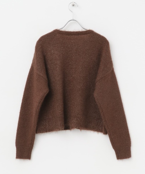 SENSE OF PLACE by URBAN RESEARCH(センスオブプレイスバイアーバンリサーチ)の「コードシシュウカーディガン(カーディガン/ボレロ・レディース・ブラック/アイボリー/ブラウン・ONE)」の10枚目の写真