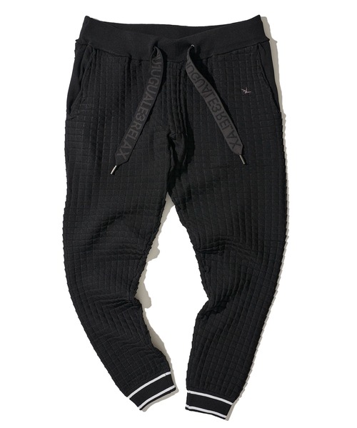 1PIU1UGUALE3  RELAX （ウノピゥウノウグァーレトレ リラックス）の「【1PIU1UGUALE3 RELAX】SQUARE PATTERN KNIT HOODIE / スクエアパターンニットイージーパンツ（その他パンツ・メンズ・ブラック/ホワイト・MEDIUM/LARGE/X-LARGE）」の2枚目の写真