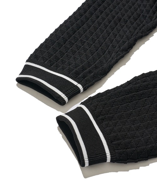 1PIU1UGUALE3  RELAX （ウノピゥウノウグァーレトレ リラックス）の「【1PIU1UGUALE3 RELAX】SQUARE PATTERN KNIT HOODIE / スクエアパターンニットイージーパンツ（その他パンツ・メンズ・ブラック/ホワイト・MEDIUM/LARGE/X-LARGE）」の9枚目の写真