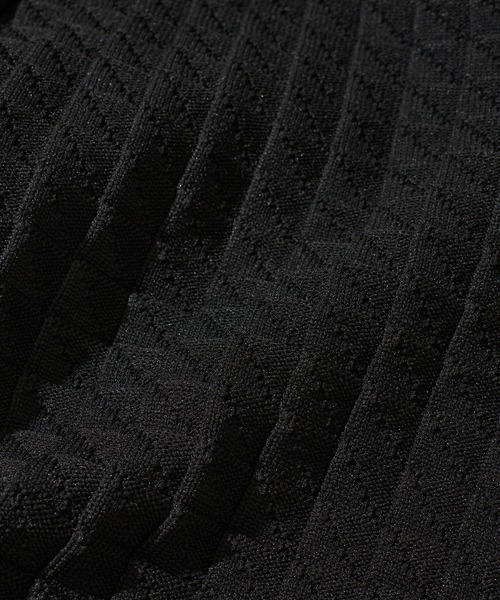 1PIU1UGUALE3  RELAX （ウノピゥウノウグァーレトレ リラックス）の「【1PIU1UGUALE3 RELAX】SQUARE PATTERN KNIT HOODIE / スクエアパターンニットイージーパンツ（その他パンツ・メンズ・ブラック/ホワイト・MEDIUM/LARGE/X-LARGE）」の10枚目の写真