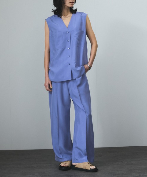 25SS]GENTLE SILK パンツ【セットアップ対応】（その他パンツ）｜SALON