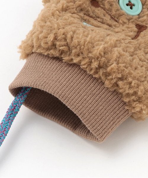 baby cheer（ベイビーチアー）の「ねこミトン（その他ベビー用品・キッズ・ホワイト系/モカ・F）」の5枚目の写真