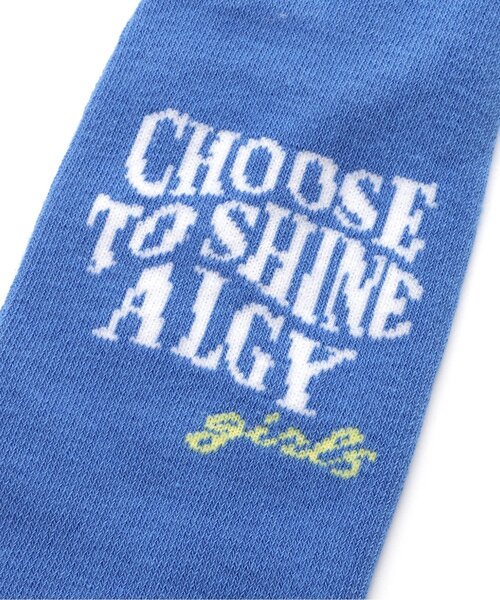 algy(アルジー)の「うねうねロゴショートソックス(ソックス/靴下・キッズ・オフホワイト/ブルー/ブラック・21/24)」の5枚目の写真