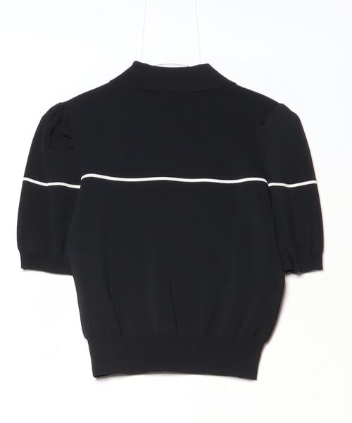 【DOUBLE STANDARD CLOTHING/ESSENTIAL】パフスリーブニットポロ★☆2509-260-251 DOUBLE STANDARD CLOTHING/ESSENTIAL】パフスリーブニットポロ