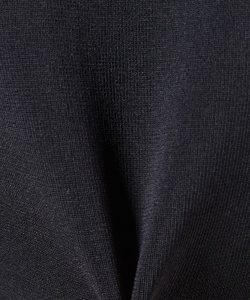 DOUBLE STANDARD CLOTHING(ダブルスタンダードクロージング)の「パフスリーブニットポロ(ポロシャツ・レディース・ブラック/ホワイト×ネイビー・38/36)」の10枚目の写真