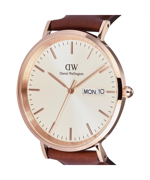 Daniel Wellington(ダニエルウェリントン)の「Classic Day Display 本革 40MM シルバー/ローズゴール(アナログ腕時計・メンズ・ピンクゴールド/シルバー/ゴールド系その他・40mm)」の7枚目の写真